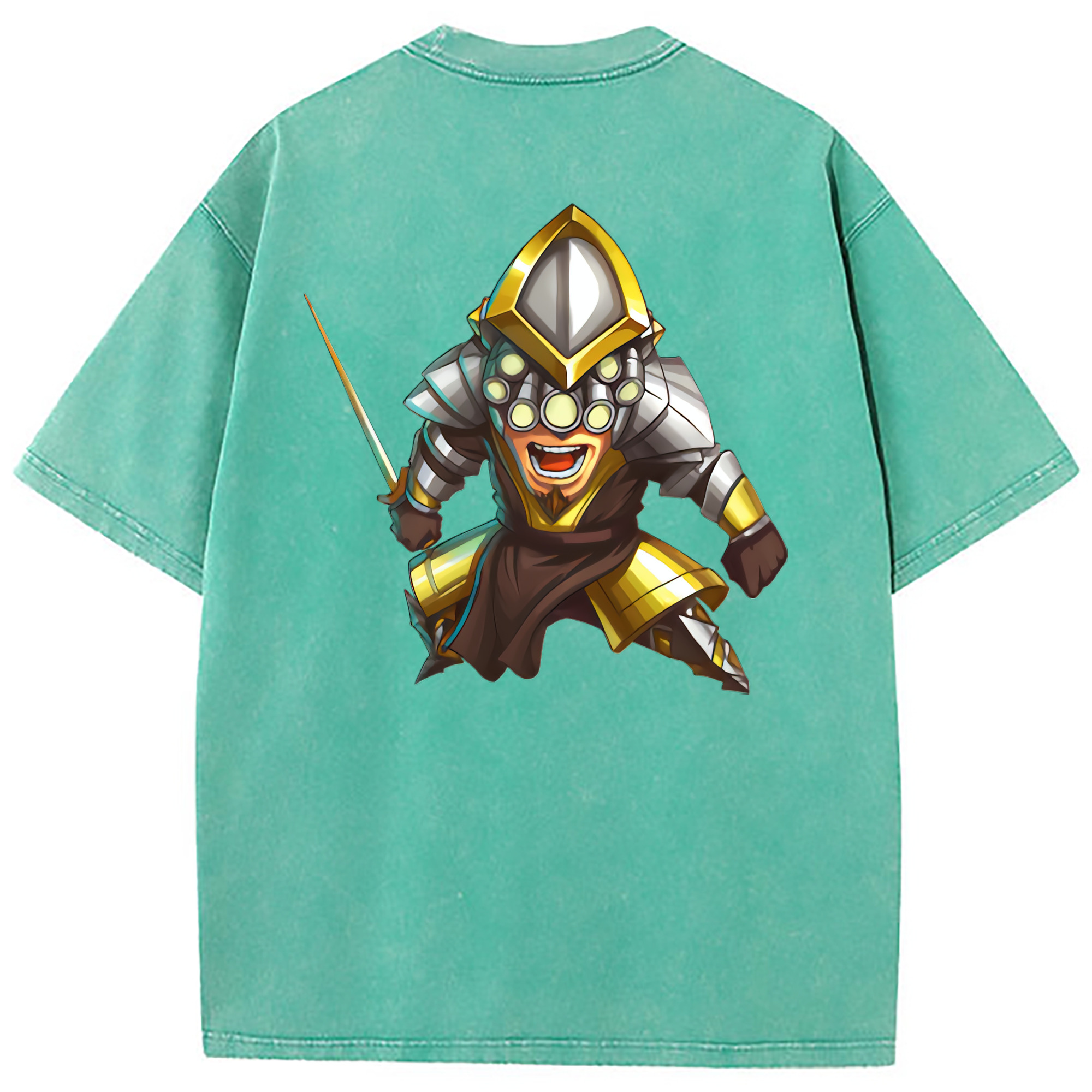 （画像用） リーグ・オブ・レジェンド League of Legends LOL 綿100% ヴィンテージ風 半袖Tシャツ（背面プリント）